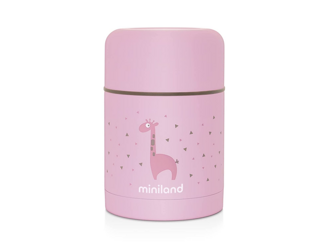 Miniland Termoska Silky na jedlo Pink 600ml