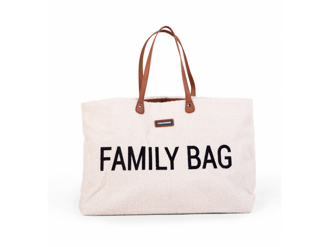 Childhome Cestovná taška Family Bag Teddy Off White