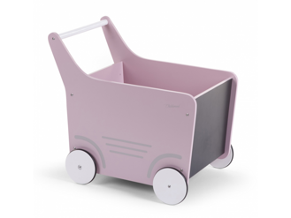 Childhome Kočiarik drevený Soft Pink