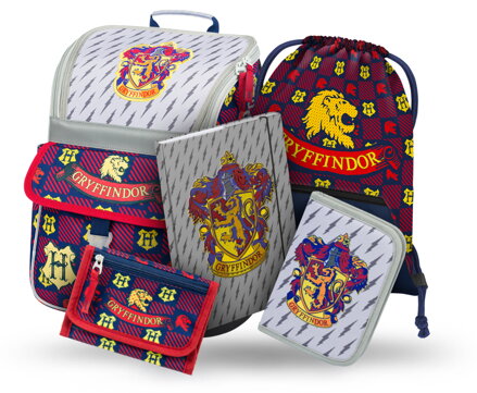 BAAGL SET 5 Zippy Harry Potter Nebelvír: aktovka, penál, sáček, desky, peněženka