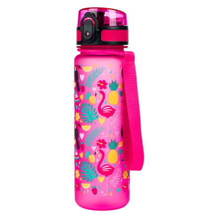 BAAGL Tritanová fľaša na nápoje Plameniaky, 500 ml
