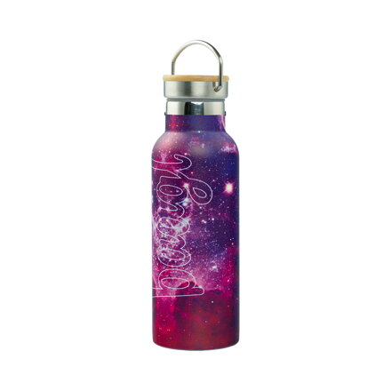 BAAGL Termofľaša s bambusovým viečkom Galaxy, 500 ml