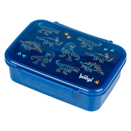 BAAGL Box na desiatu s priehradkami Dino