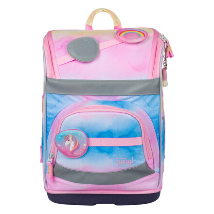BAAGL Školská aktovka Zippy Plus Rainbow Unicorn