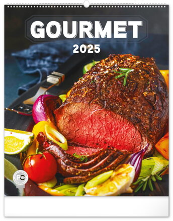Nástenný kalendár Gourmet 2025, 48 × 56 cm