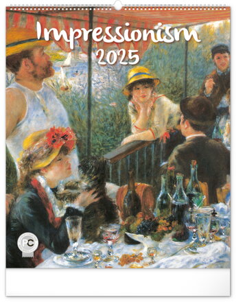 Nástenný kalendár Impresionizmus 2025, 48 × 56 cm