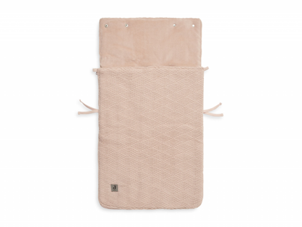 Jollein Fusak do autosedačky River Knit Pale Pink