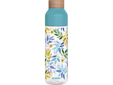 Quokka Plastová fľaša Ice Watercolor Leaves 840 ml