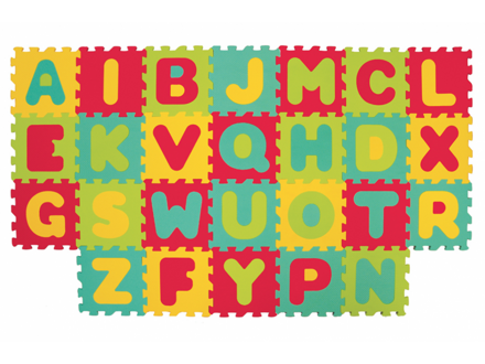 Ludi Puzzle penové 199x115 cm písmena