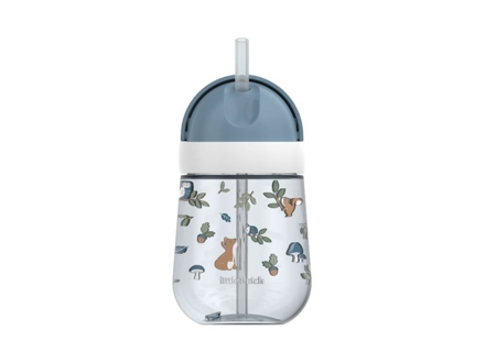 Little Dutch Hrnček so slamkou 300 ml 9m+ Forest Friends