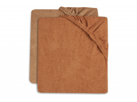 Jollein Potah na přebalovací podložku 50x70cm 2 ks froté Caramel/Biscuit