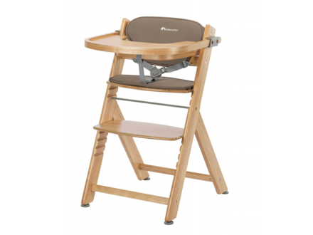 Bebeconfort Timba židlička rostoucí Natural Wood s podložkou