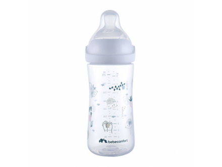 Bebeconfort Dojčenská fľaša Emotion Physio 270ml 0-12m + White