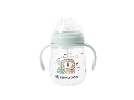 KikkaBoo Hrnček so silikónovým náustkom 240ml Savanna Mint