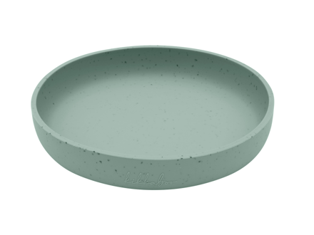 KikkaBoo Talíř Platinum Silicone Sage