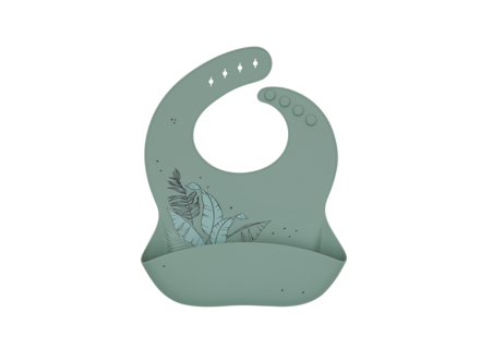 KikkaBoo Bryndák s kapsou Platinum Silicone Flora Sage