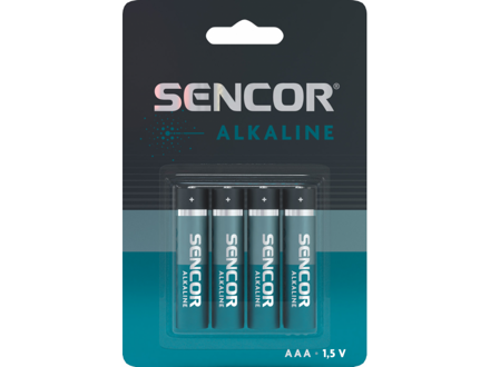 Sencor Alkalické batérie AAA 4 ks