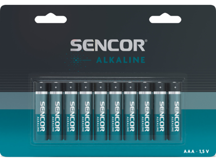 Sencor Alkalické batérie AAA 10 ks