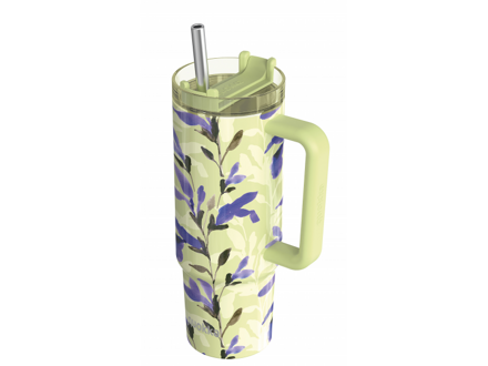 Quokka Nerezový termohrnček so slamkou Stream Matcha 950 ml