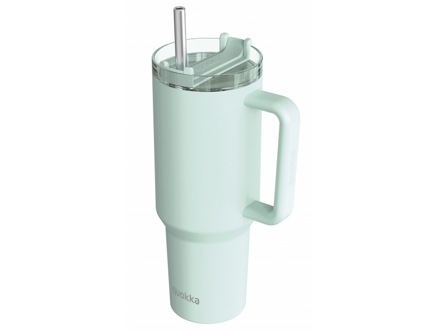 Quokka Nerezový termohrnček so slamkou Stream Turquoise 1200 ml
