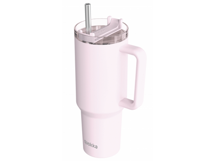 Quokka Nerezový termohrnček so slamkou Stream Light Pink 1200 ml