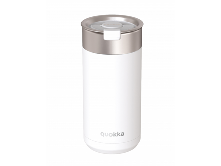 Quokka Nerezový termohrnček so sitkom Boost White 400 ml