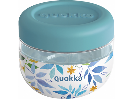 Quokka Plastová nádoba na jedlo Bubble Watercolor Leaves 500 ml