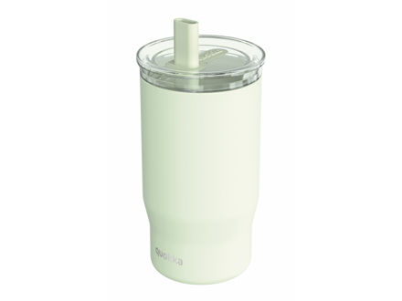 Quokka Nerezový termohrnček so slamkou Mist Pastel Green 720 ml