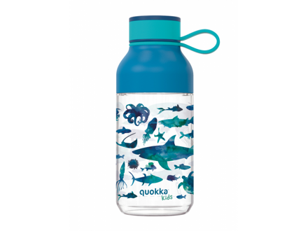 Quokka Plastová fľaša Ice Kids s pútkom Sea Animals 430 ml