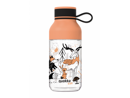 Quokka Plastová fľaša Ice Kids s pútkom In the Woods 430 ml