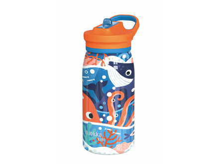 Quokka Nerezová termofľaša s náustkom Pop Kids Ocean 445 ml