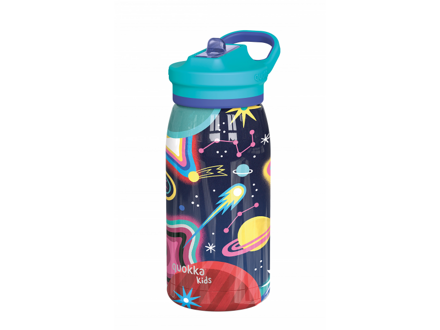 Quokka Nerezová termofľaša s náustkom Pop Kids Space 445 ml