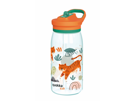 Quokka Plastová fľaša s náustkom Glow Kids Tigers 580 ml
