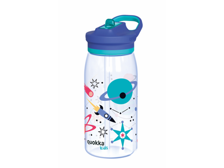 Quokka Plastová fľaša s náustkom Glow Kids Space 580 ml