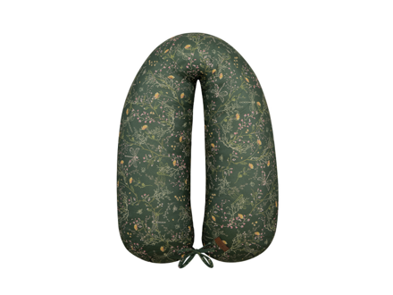 KikkaBoo Dojčiaci vankúš 2v1 Secret Garden Green
