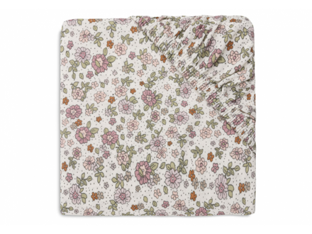 Jollein Napínacia plachta 40/50 x 80/90 cm Retro Flowers