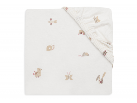 Jollein Napínacia plachta 40/50 x 80/90 cm Animal Friends