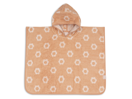 Jollein Osuška pončo froté Jacquard Flower