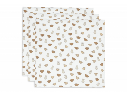 Jollein Plienky 3 ks 70x70 cm Miffy & Friends