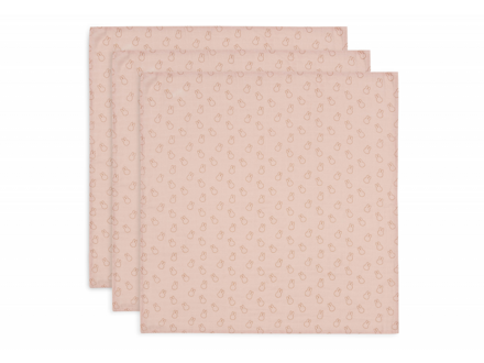 Jollein Plienky 3 ks 70x70 cm Miffy Silhouettes Wild Rose