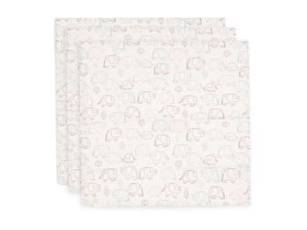 Jollein Plienky 3 ks 70x70 cm Elephant Tales