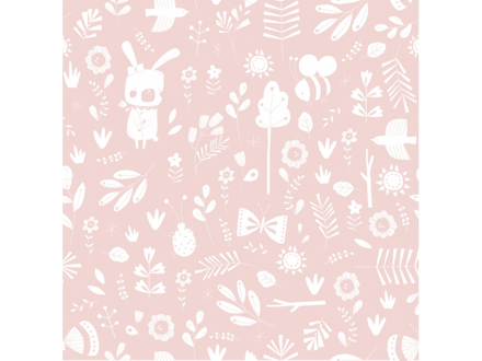 Little Dutch - textil Tapeta adventure pink