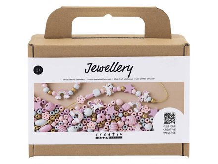 Creativ Company Kreatívna sada Šperky z korálikov pastelovej farby