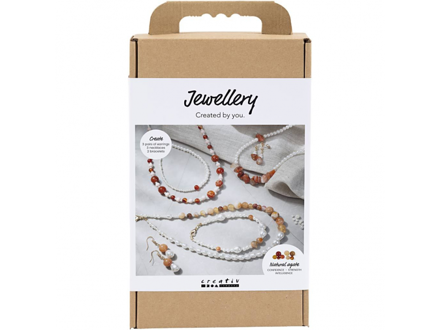 Creativ Company Kreatívna sada Šperky s korálkami s achátom a jantárom