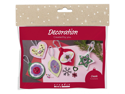 Creativ Company Kreatívna sada Vianočné ozdoby plstené