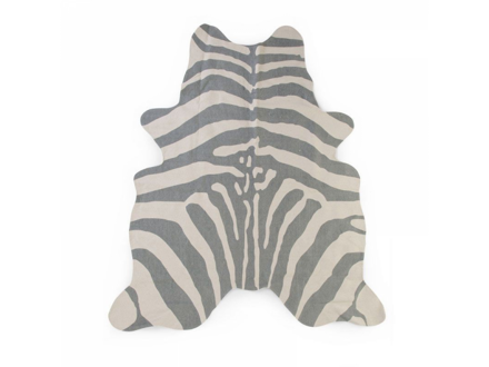 Childhome Koberec Zebra šedý 145x160 cm