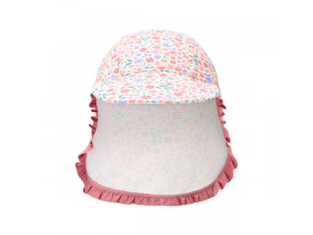 Little Dutch Plážová šiltovka s ochranou krku Dreamy Flowerfield veľ. 3