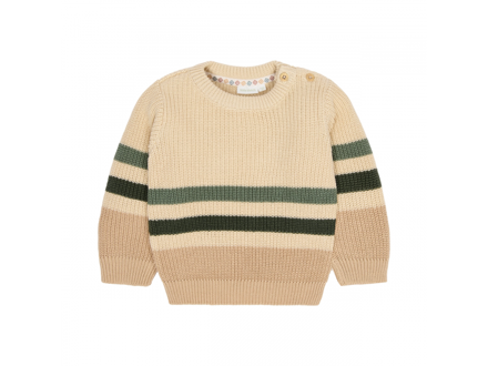 Little Dutch Svetřík pletený Warm Taupe vel. 86