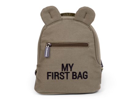 Childhome Detský batoh My First Bag Canvas Khaki