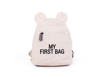 Childhome Detský batoh My First Bag Teddy Off White